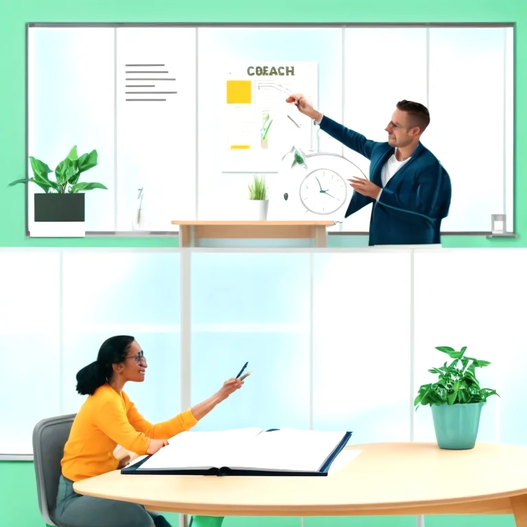 مدرب يوجه متابعة